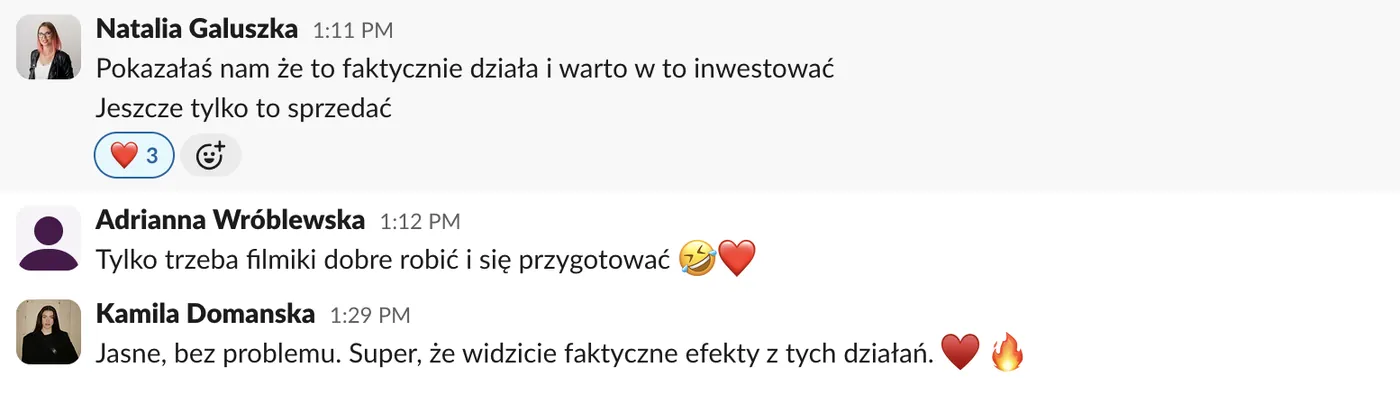 Zrzut rozmowy z zespołem, Adrianna Wróblewska