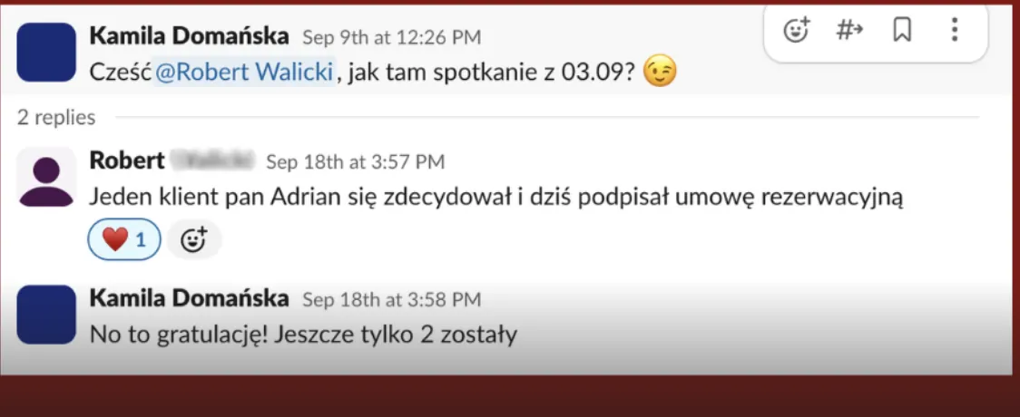 Zrzut rozmowy z zespołem, Robert Walicki
